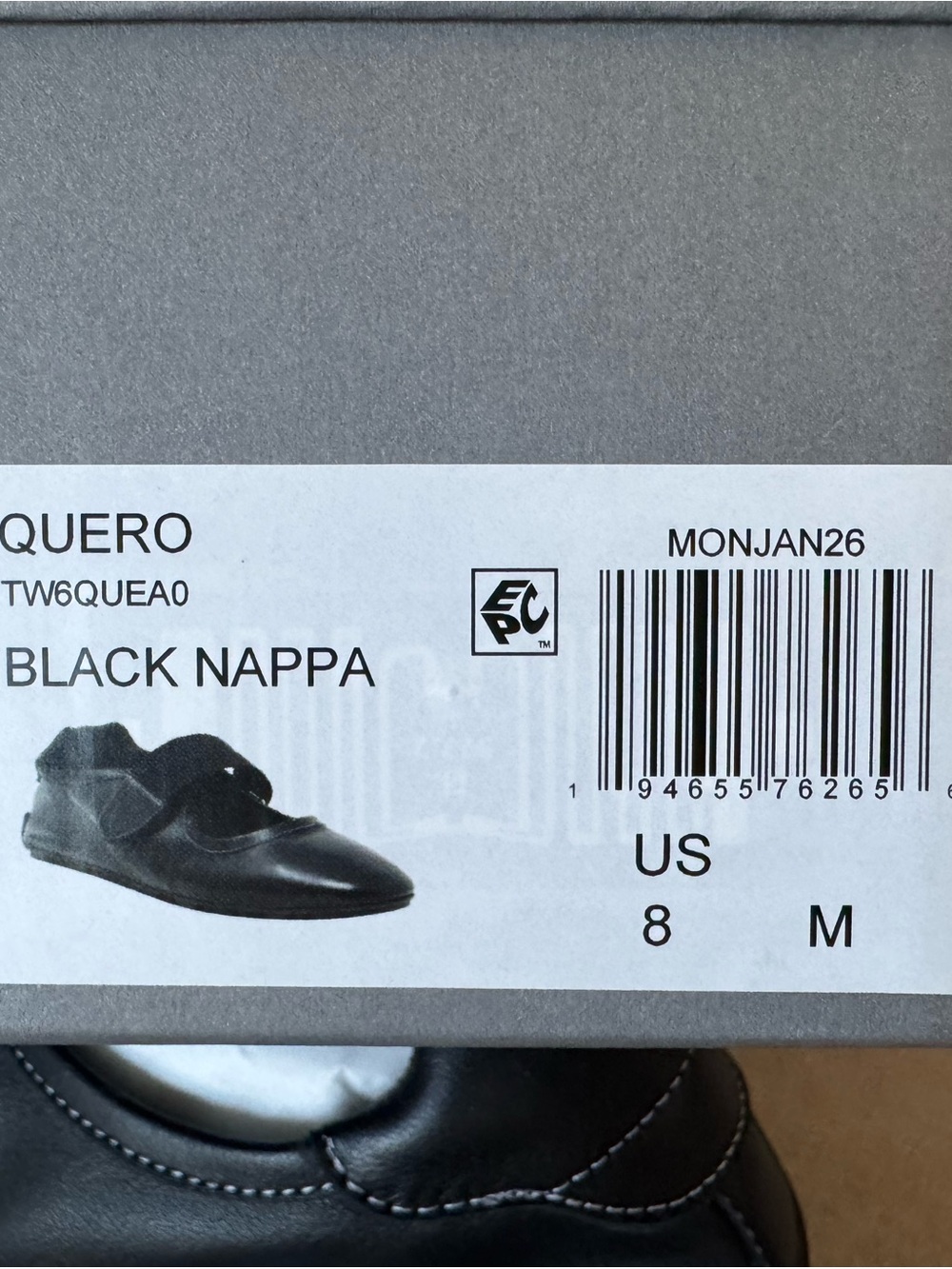 Aquatalia Black Italian Leather Quero Mary Jane Flats Sz 8 - Picture 10 of 14
